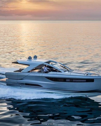 Yacht-Folie auf der Messe &quot;boot in Düsseldorf&quot;